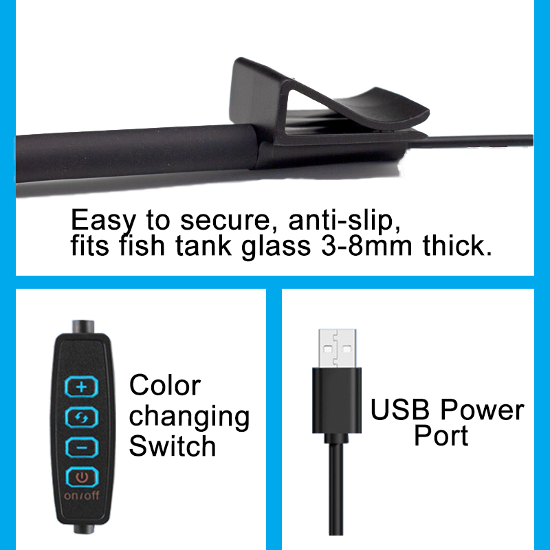 USB Aquarium LED Lamp Fish Tan - đánh giá và giá Planted Aquarium Pendant Light