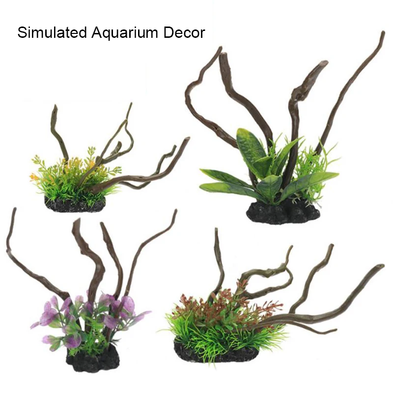 Simulated Fish Aquarium Decora - đánh giá và giá Aquarium Planted Wood