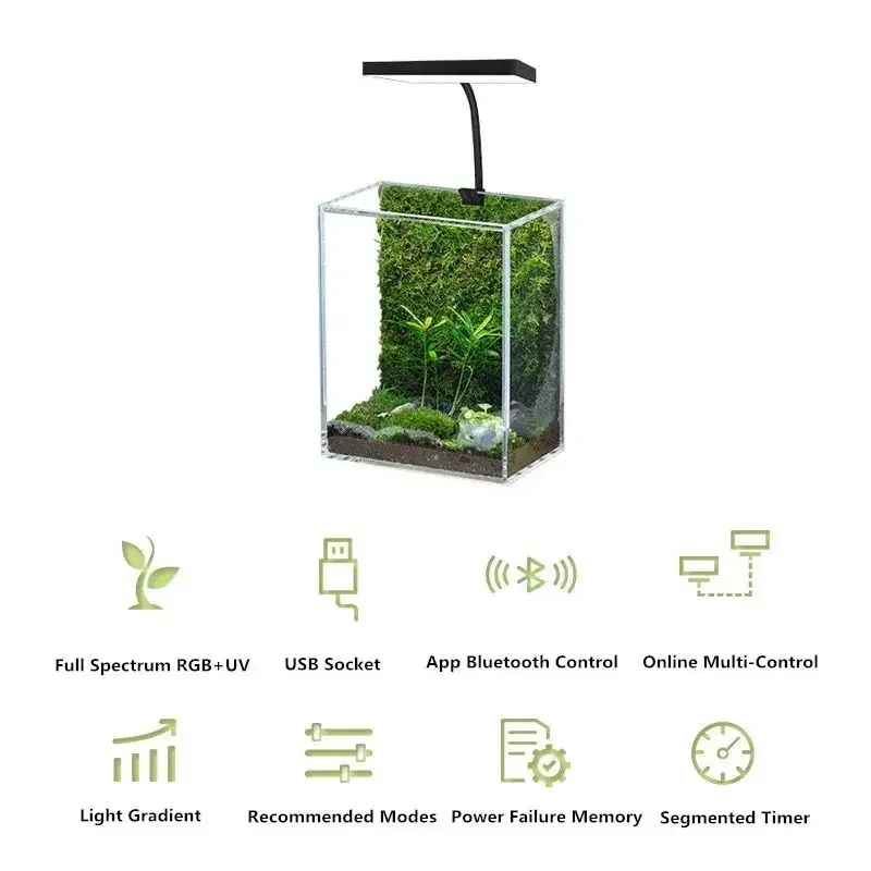 WEEK AQUA Mag Pro USB Nano Aqu - đánh giá và giá Planted Aquarium Pendant Light