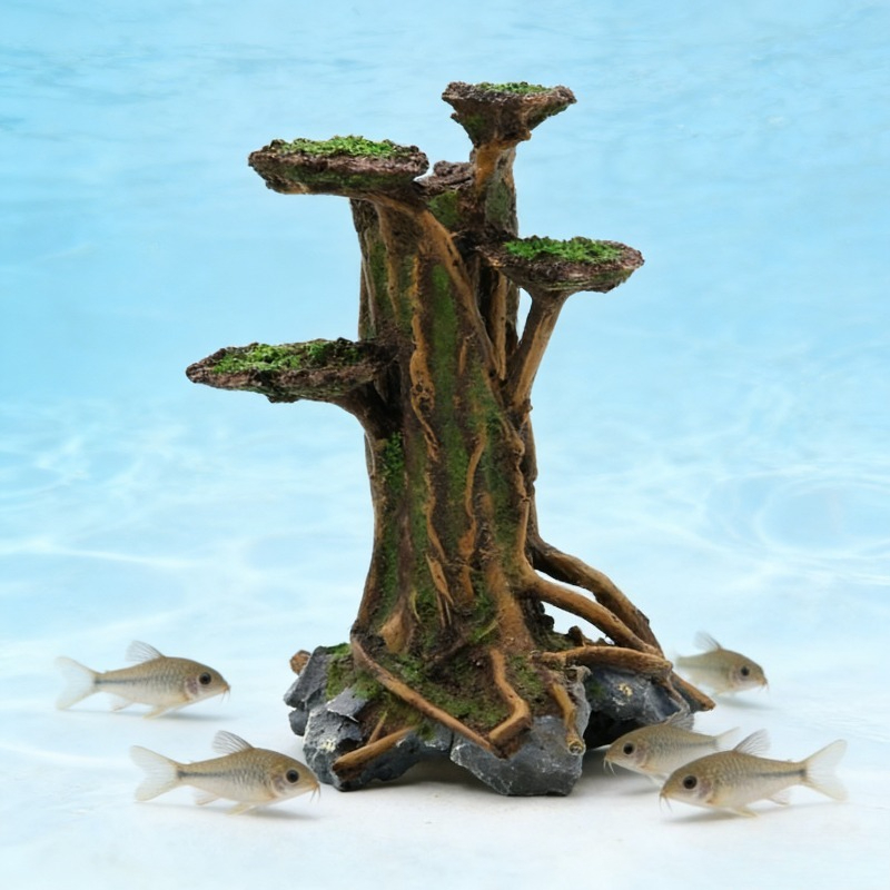 Artificial Moss Tree Driftwood - đánh giá và giá Aquarium Planted Wood