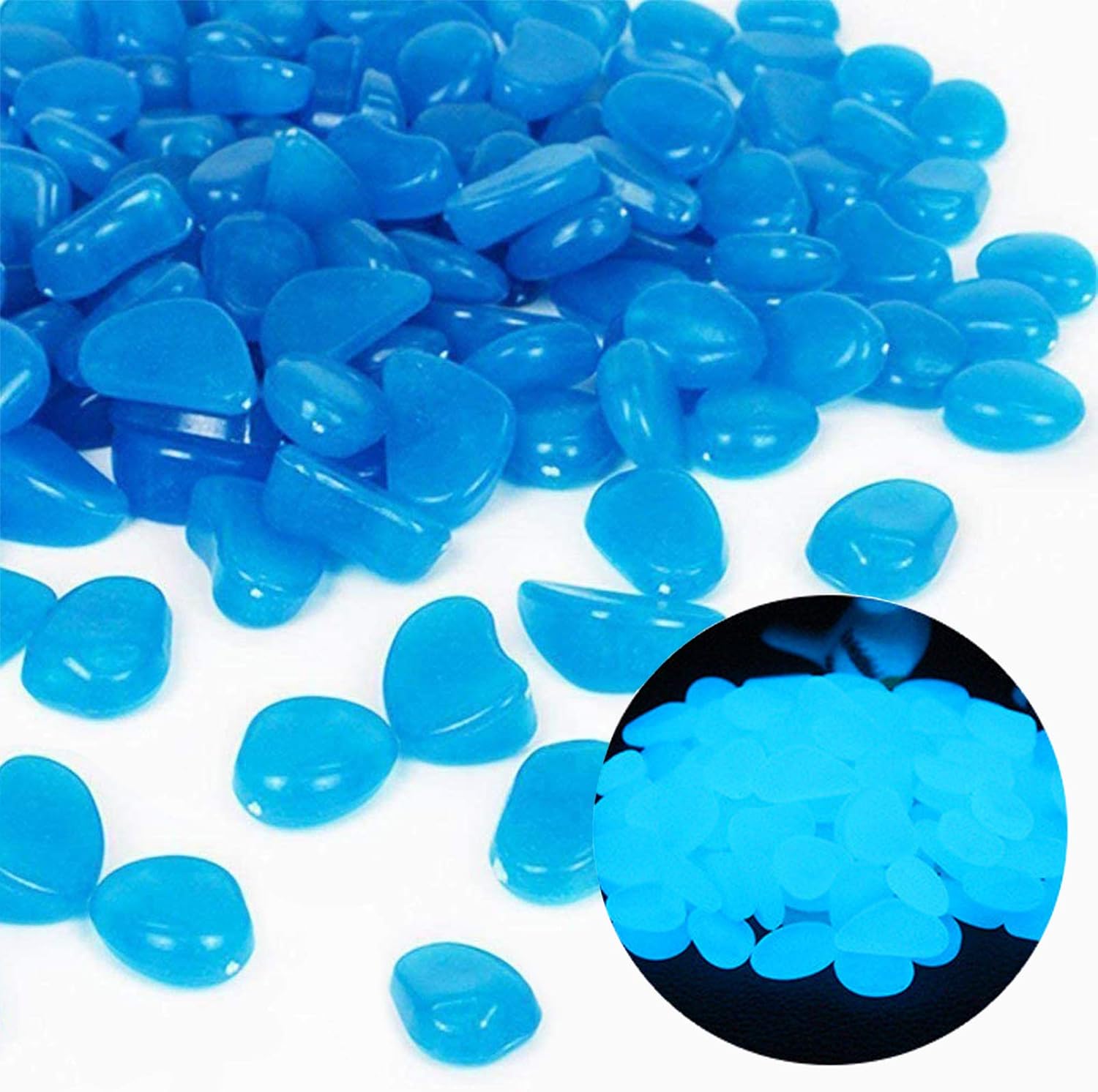 Fish Tank Rocks Glow Blue Pebb - đánh giá và giá Aquarium Plant Delivery