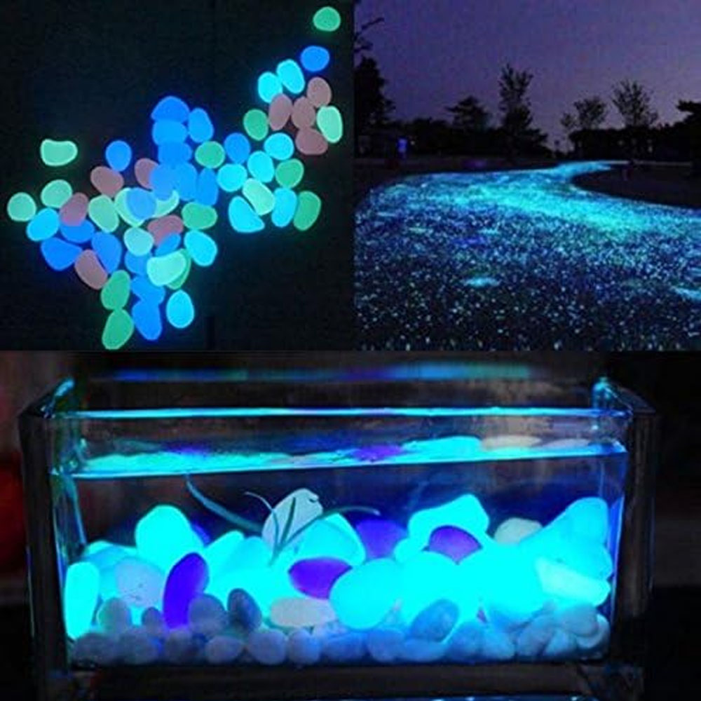 Fish Tank Rocks Glow Blue Pebb - đánh giá và giá Aquarium Plant Delivery