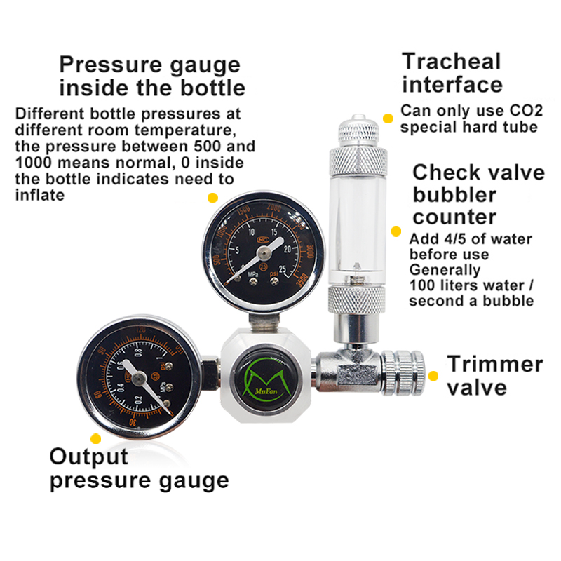 Aquarium CO2 Regulator Magneti - đánh giá và giá Aquarium Plant Delivery
